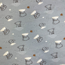 Punto estampado DOUCHOU Gris / Multicolor grises